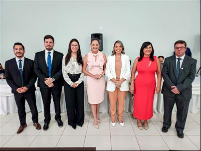 Foto da Notícia: Gisela Cardoso dá posse à presidente da 18ª Subseção Joseane Malheiros Alvim Parmigiani