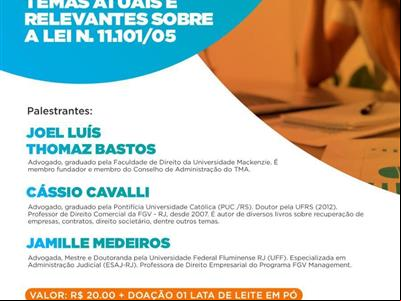 Foto da Notícia: Inscrições para palestra 'Insolvência Empresarial' estão abertas até esta 4ª-feira