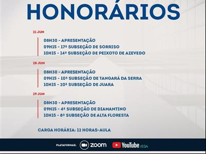 Foto da Notícia: Abertas inscrições para o II Fórum de Honorários da OAB-MT