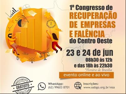 Foto da Notícia: OAB lança 1º Congresso de Recuperação de Empresas e Falência do Centro-Oeste