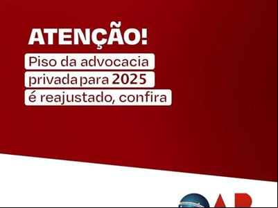 Foto da Notícia: OAB-MT divulga piso salarial da advocacia para 2025 