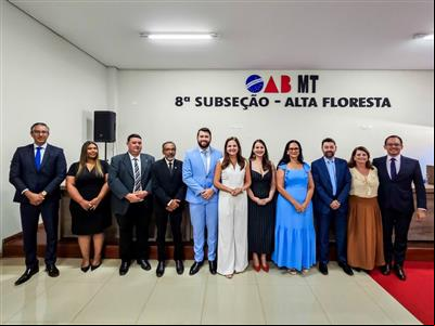 Notícia destaque: Gisela Cardoso dá posse a Jean Carlo Stavarengo para presidir a 8ª Subseção